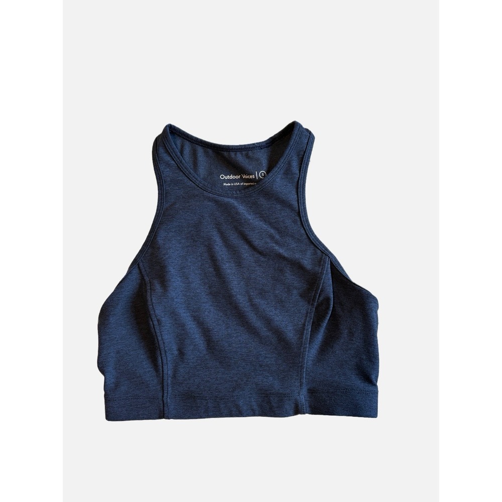 Outdoor Voices High Neck Crop Top Sports Bra Size Small